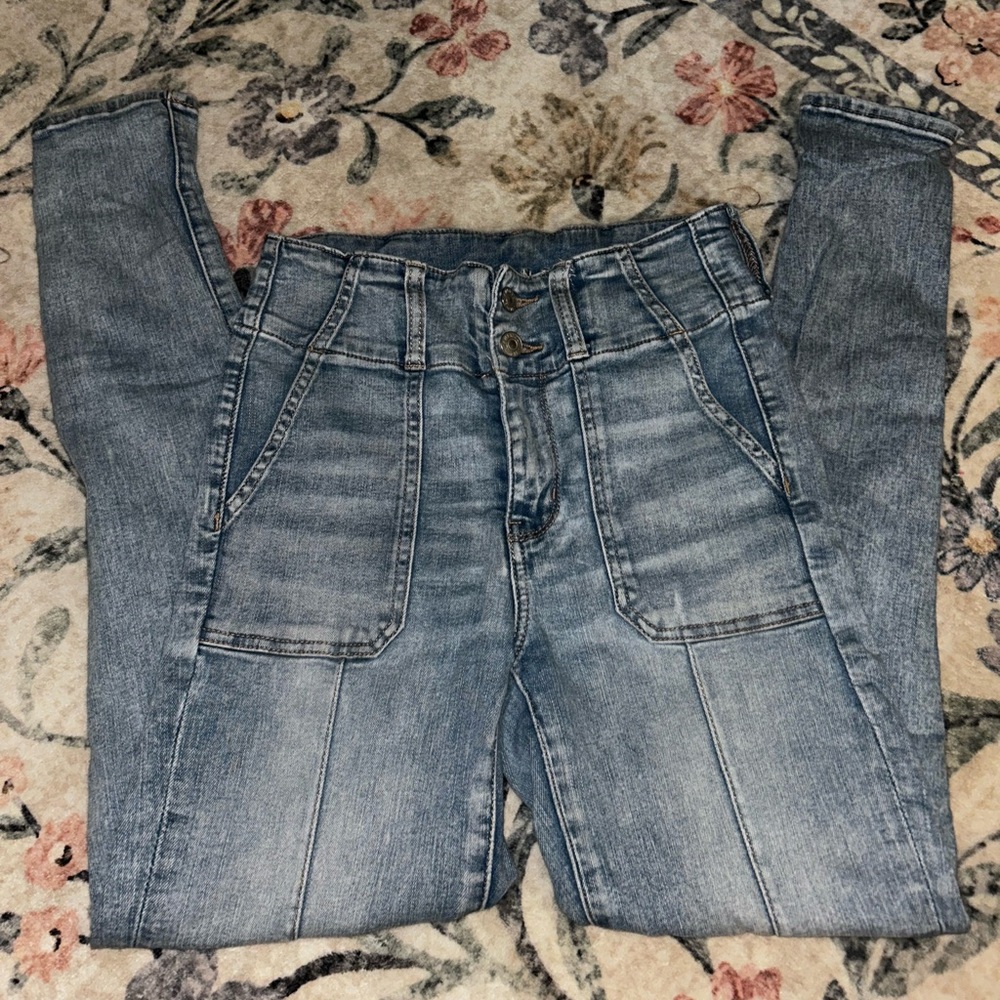American Eagle Outfitters next level super high-waisted flare jeans